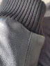 杜森·克莱恩绵羊皮休闲单穿修身男士真皮皮衣棒球服学生装青年上班工装外套 黑色 XXL 晒单实拍图