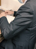 HAIPAIHAOYU西装男商务正装西服职业装新款修身小西装单间外套上班礼服单西 黑色一粒扣单上衣 175A 【推荐55-65kg】 实拍图