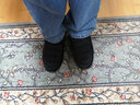 布瑞京老北京布鞋男棉鞋纯羊毛冬季保暖爸爸休闲鞋中老年软底雪地鞋子 黑色 纯羊毛B22101 41 实拍图
