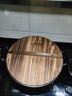 小幸福鑄鐵（KITCHEN LITTLE HAPPINESS KITCHEN）传统加厚双耳铸铁锅老式圆底大铁锅家用生铁锅无涂层不粘锅燃气用 36cm（圆底）+木盖+手套 36cm 实拍图