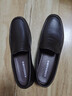 康奈男士皮鞋日常百搭舒适套脚懒人乐福鞋商务休闲鞋牛皮轻质咖色44 实拍图