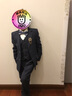 衣诺坊儿童西服套装花童男童演出服西服休闲主持人礼服 普灰6:西服 西裤 马甲 衬衫 配饰 120 （建议体重：33-42斤） 实拍图