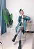 依零依蓓厚底马丁靴女英伦风2025新款小个子增高棕色短靴春秋百搭靴子 1639棕色（单里） 36 实拍图