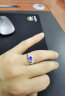 永思珠宝 1.22克拉 白色18K金天然坦桑石戒指男款彩色宝石戒指 晒单实拍图