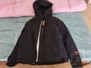 酷定律夹克男士连帽秋冬季加绒加厚外套男装韩版休闲褂子百搭上衣服男 J118黑色 M 115斤以下 实拍图