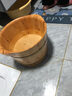 蔚风 木桶泡脚桶实木加厚足浴盆洗脚桶按摩养生桶 26cm高双耳平底桶+盖子 实拍图