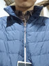 鸭鸭（YAYA）冬装轻薄羽绒服男立领修身轻型短款保暖运动外套KLZ 黑藏蓝色 M /170 实拍图