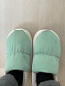 恋家拖鞋女厚底踩屎感保暖家居室内防滑情侣棉拖鞋男士简约防水ins软 浅草绿 38-39 (250mm) 适合37-38脚穿 实拍图