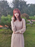 拉夏贝尔（La Chapelle）长袖针织连衣裙女装新款2025秋冬小个子气质中长款打底裙子秋冬 卡其米 S 实拍图