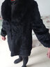慕舍（mushe）轻奢品牌海宁皮草外套女皮毛一体兔毛中长款狐狸毛领真皮皮草大衣 黑色中长款 3XL 实拍图