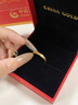 中国黄金（CHINA GOLD）足金钻纹戒指男女款黄金戒指素圈七夕情人节礼物送女友男友老婆 圈号13 约1g 实拍图
