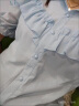 NASA LEAP时尚气质露肩雪纺衫女夏装2022年新款木耳边短袖衬衫洋气上衣小衫 粉色 2XL 晒单实拍图