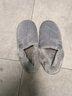惠夫人 家居棉拖鞋女防滑月子冬天室内大码加绒男女式保暖棉拖鞋情侣 包跟款 灰色 40-41 男款 适合39-40码穿 实拍图