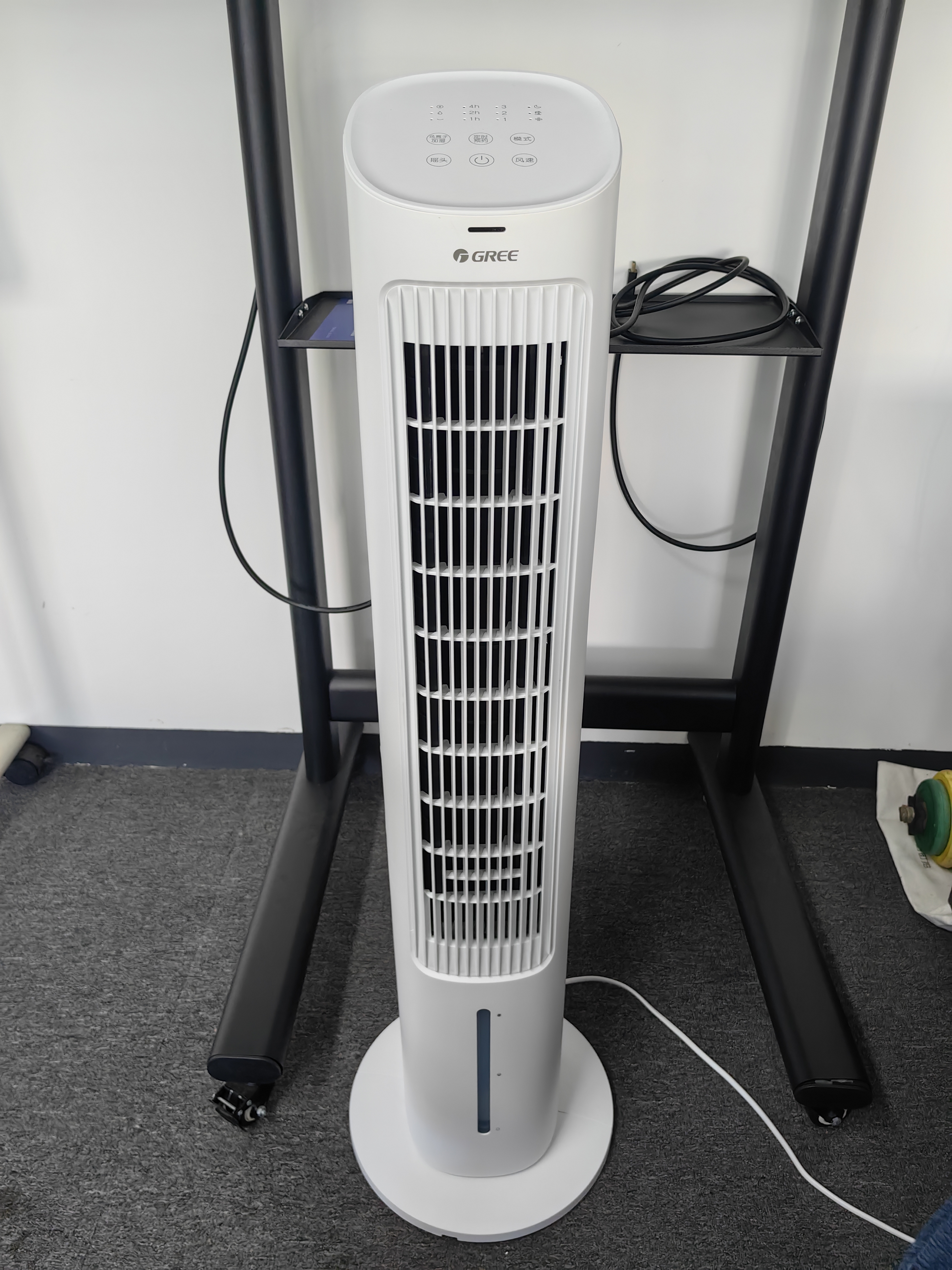 格力冷风扇家用卧室客厅办公室负离子小型空调扇制冷水冷无叶风扇冷风机遥控单冷气扇移动塔扇 热卖10万+4L负离子清新空气KS-04S63Dg 实拍图