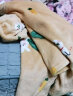 芬腾 儿童睡衣秋冬女童装长袖开衫可爱动物印花休闲家居服套装 黄色 120 实拍图