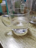 品一恒（PINYIHENG）带把玻璃小茶杯大容量家用透明品杯功夫茶具配件耐热品茗杯平底杯 70造型（两只装）（200ML） 实拍图