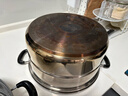 苏泊尔SUPOR 蒸锅真味鲜不锈钢双层复底30cm蒸鱼锅加高锅盖蒸笼EZ30BS04 实拍图