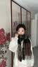 牧尔西羊毛披肩女生奢侈品冬季保暖围巾女围脖妈妈生日元旦中秋礼物礼盒 实拍图