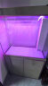 森森（SUNSUN）鱼缸水族箱含鱼缸过滤器灯大型金鱼缸 宝马灰 时尚款0.8米长34.6cm宽底滤 带棉+滤材 实拍图