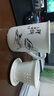 瑞玖（RUIJIU）唐山骨瓷杯平盖茶漏杯描金陶瓷杯子水杯带过滤茶杯带礼盒送人杯子 水墨虾款 实拍图