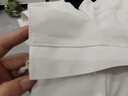 鸭鸭（YAYA）奢金系列羽绒服女长款过膝2024冬季新款加厚保暖时尚情侣外套XJ 白色 S 155/80A 实拍图