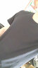 战浩【2件】冰丝莫代尔棉短袖t恤男夏季青年薄纯白色打底衫圆领半袖体 深灰色+黑色 S 建议【80-100斤】 实拍图