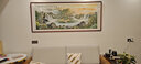 悠弦国画山水画办公室挂画沙发背景墙客厅装饰画水墨字画靠山图风景画 流水生财 画框203*85厘米 实拍图