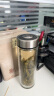 希诺抗菌玻璃杯双层商务办公车载水杯男高档泡茶杯子XN-9607K 410mL 晒单实拍图