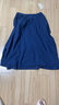 无印良品（MUJI）女式强捻抽褶裙长半身裙纱裙薄荷曼波风纯棉全棉裙子女装半裙 藏青色 XL 165/74A 实拍图