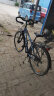 邦德富士达公路自行车铝合金车架蝴蝶把禧码诺24级变速700C男女学生成人旅行单车 消光蓝 实拍图