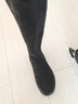 歌莱兔冬季过膝长靴女平底加绒加厚长筒靴高筒骑士靴秋冬 绒面【厚绒大棉】 39 实拍图