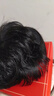 佰丝堂 假发 短发 女 中老年妈妈真发假发套真人发丝轻薄透气短卷发 黑色 短发 25cm 均码可调节 实拍图