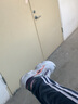 361°女鞋运动鞋春季新款复古潮流休闲鞋防水皮面ins老爹鞋女士跑步鞋 361度白/灵性紫 38 实拍图