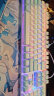 机械革命 耀·K330机械键盘 有线键盘 游戏键盘 金属面板104键混彩背光键盘 全键无冲 电脑键盘 蓝白色 红轴 实拍图