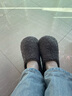 邦有道棉拖鞋女士秋冬季2025新款保暖老人月子防摔冬季居家室内防滑男 泰迪绒深灰色 47-48 建议46-47-48码穿 实拍图