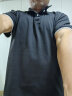 红蜻蜓（RED DRAGONFLY）短袖T恤男商务休闲舒适亲肤透气POLO衫百搭翻领男上衣黑色2XL 实拍图