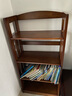玉杰居全实木简易书架组合现代简约书柜置物架落地储物柜省空间创意花架 胡桃色 四层书架126*60*28cm 实拍图