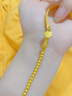 欧颜（OYshipin）黄金半镯手链女款999足金转运珠弯管手镯生日礼物送女友 如意半镯手链/金重约7.01g 实拍图