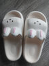 TZLDN兔子儿童拖鞋女童6-12岁夏季幼儿室内家居家防滑中大童凉拖鞋小孩 白色 32 -33码【内长约20.5CM 儿童款】 实拍图