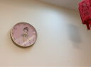 BBA 挂钟卧室客厅家用钟表挂墙幼儿园儿童房卡通创意30cm芭蕾女孩 实拍图
