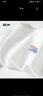 GLM华夫格短袖男款夏季宽松大码重磅白色五分袖简约百搭圆领男士t恤 实拍图