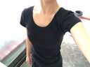 铁箭（TIEJIAN） 舞蹈服女夏季成人圆领T修身练功服上衣芭蕾舞艺考基训服形体服 黑色短袖 S 实拍图