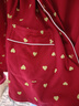 达尔丽红色睡衣女春秋双面纯棉长袖本命年红家居服卡通爱心星星新年礼物 枣红色爱心款T885122-009 L :建议体重105-120斤 实拍图