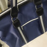 圣腾2022新款商务出差单肩短途旅行包男手提休闲大容量行李袋韩版旅游包登机包折叠防水行李包 蓝色 中号 实拍图