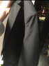 花花公子西服男休闲西装男士西服套装外套伴郎新郎商务休闲正装衣服三件套 二扣黑色西服+西裤+衬衫 3XL 实拍图