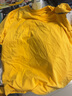 太平鸟男装 夏短袖T恤男干爽面料时尚运动服纯色体恤打底衫潮 黄色（合体）干爽面料 XL 实拍图