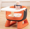 日康（rikang）儿童凳子 宝宝吃饭餐椅婴儿叫叫椅靠背座椅家用小板凳餐桌椅 【发声椅带餐盘】软座蜜橙色 晒单实拍图