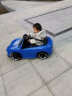 米蚁（MiYi）儿童电动车可坐人四轮遥控汽车摇摆小孩宝宝玩具童车 升级蓝+蓝牙音乐+摇摆+皮座 实拍图