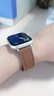 炫戴适用苹果S11手表S10表带s9真皮apple iWatchs8/7/6/5荔枝纹磁吸se3秋冬商务ultra3高级42/46mm女款 磁吸扣皮带-棕色 适用：38/40/41/42mm表盘 实拍图