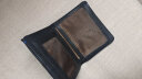 歌若拉男士钱包短款真皮皮夹商务头层牛皮对折款钱夹竖款奢侈卡包男学生 经典黑 (防盗刷) 实拍图